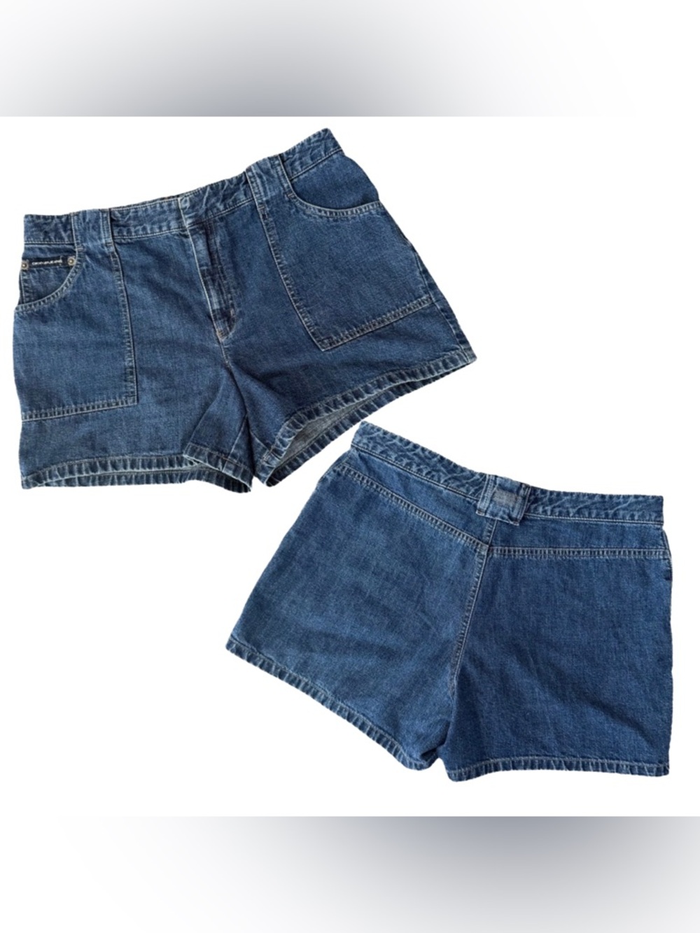 Y2K DKNY 100% Cotton Pocketless Shorts
